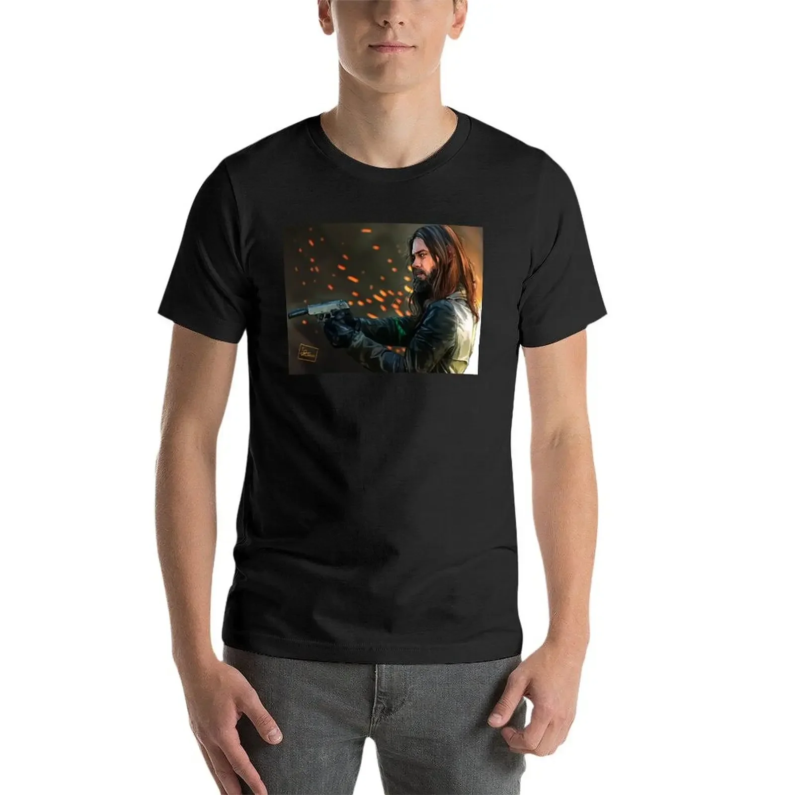 Paul Jesus Rovia - THE WALKING DEAD T-Shirt T-shirts oversize plain mens t shirts top quality
