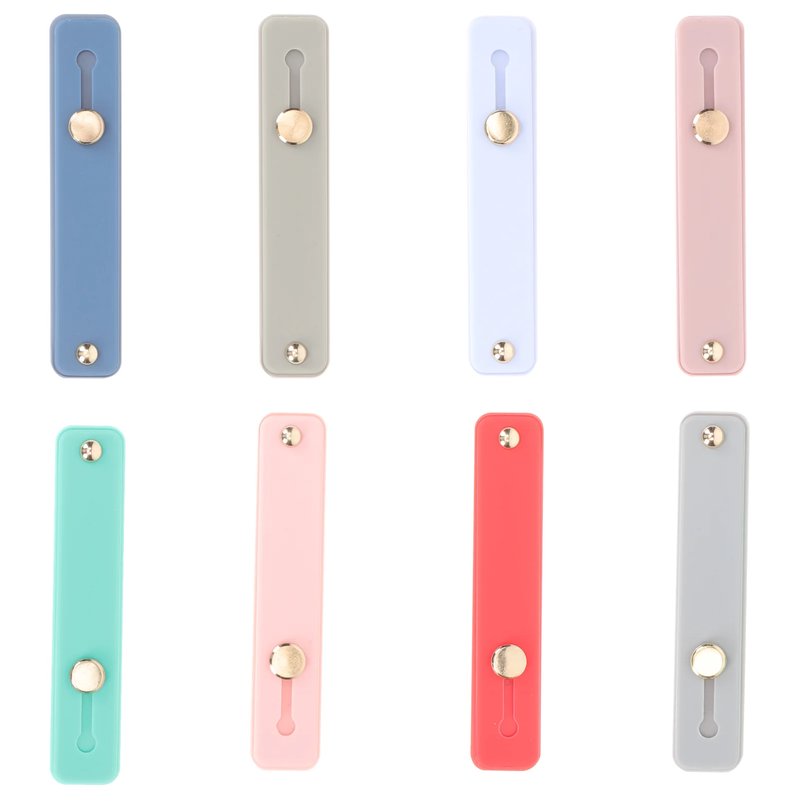 

8pcs Phone Finger Grips Telescopic Finger Strap Brackets Silicone Phone Holders