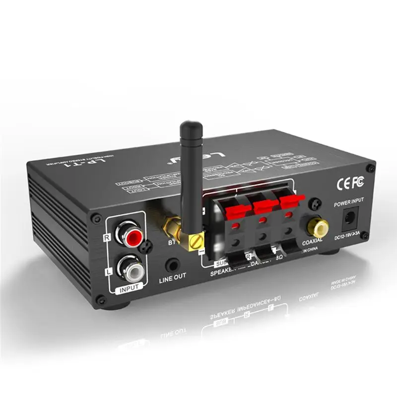 Фото Усилитель мощности Lepy LP-T1 30Wx2+60W 2.1-канальный, с супербасом, Bluetooth 5.1, коаксиальным входом, USB, пультом ДУ, вилка стандарта США №5