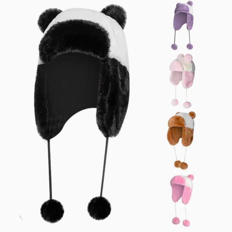 

5 Styles Cute Fashion Boys Protectors Warm Windproof With Earmuff Children Hat and Cap Plush Hat