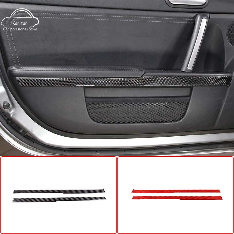 

For Mazda MX-5 2009-2014 car styling door trim stickers soft carbon fiber interior modification accessories