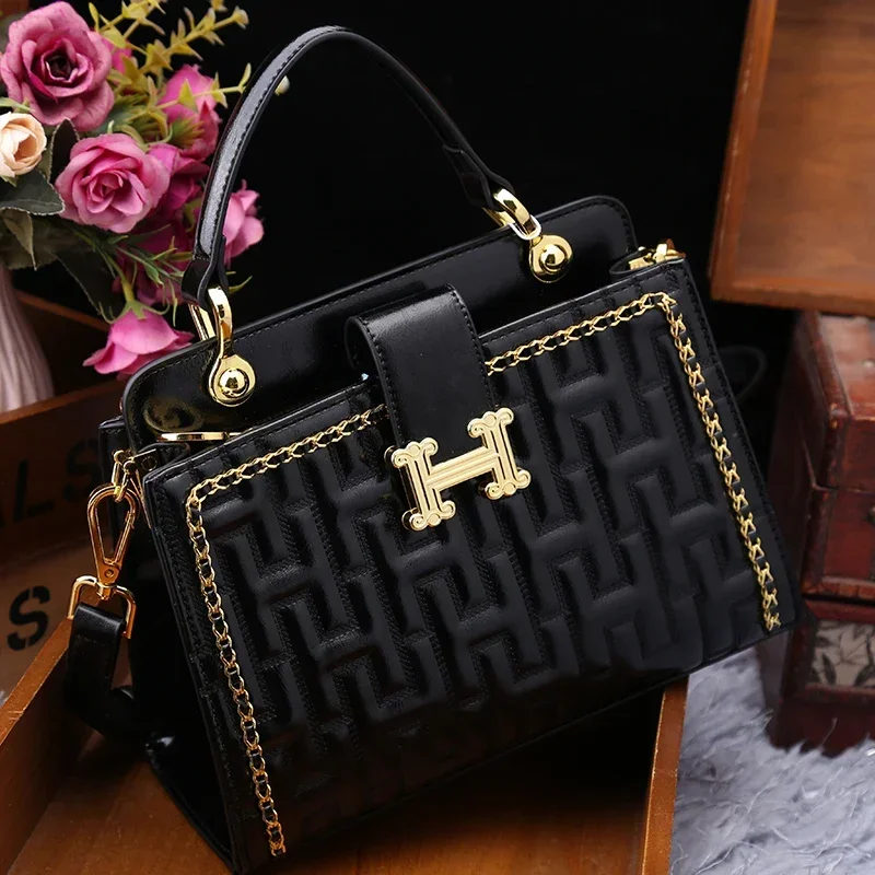 

Luxury Brand 2023 New High Quality Designer Large Capacity Women's Vintage Bag Fashion Temperament Chain Shoulder Handbag