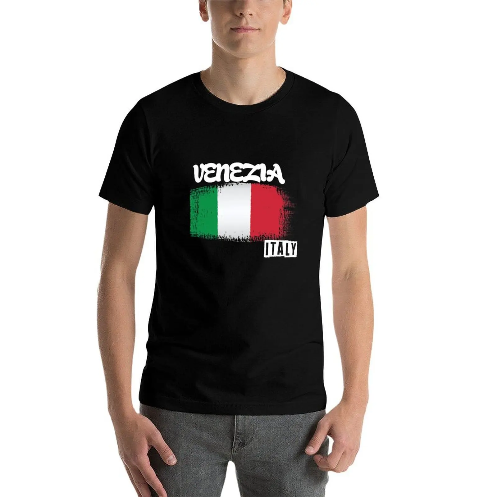 Фото Футболка Venezia Home для повседневной носки, однотонная, с коротким рукавом. №4