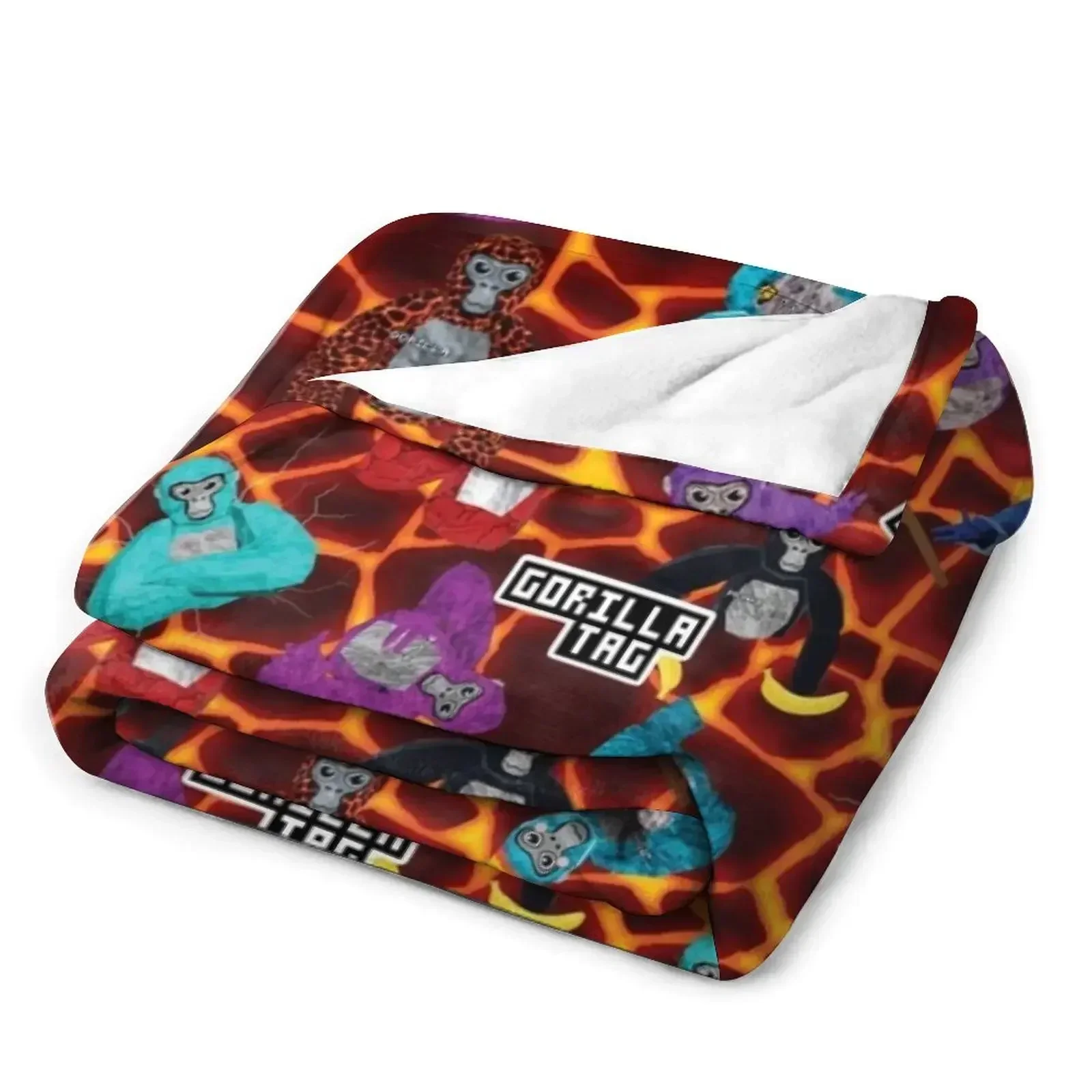 Одеяло Gorilla Tag Lava Monke Party плед для дивана-кровати одеяла