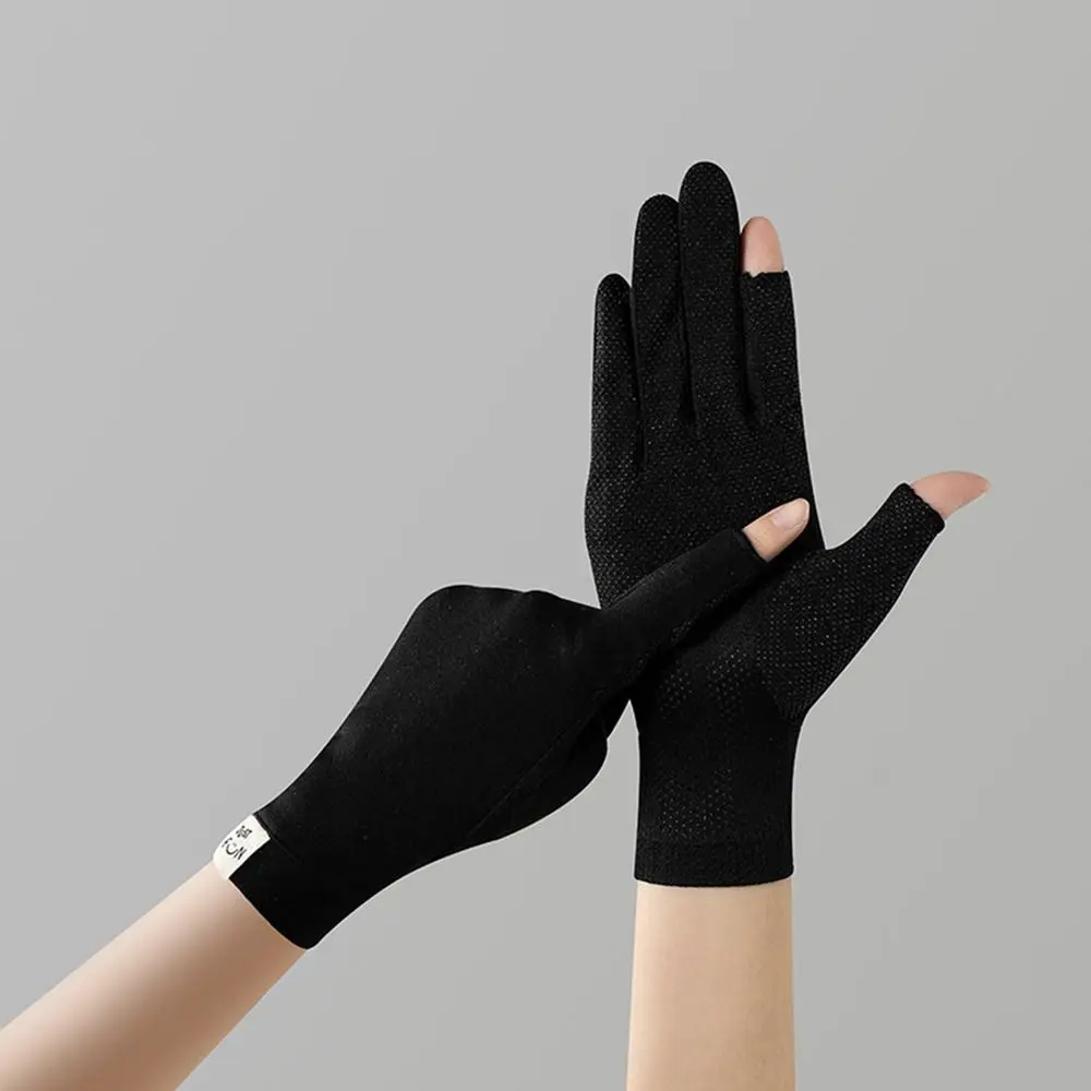 

Spring Summer Thin Gloves Women Touch Screen Gloves Anti-UV Breathable Non Slip Riding Driving Gloves
