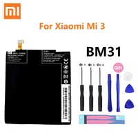 100  Orginal Xiao BM31 3050mAh Battery For Xiaomi Mi3 High Quality Phone Replacement Batteries