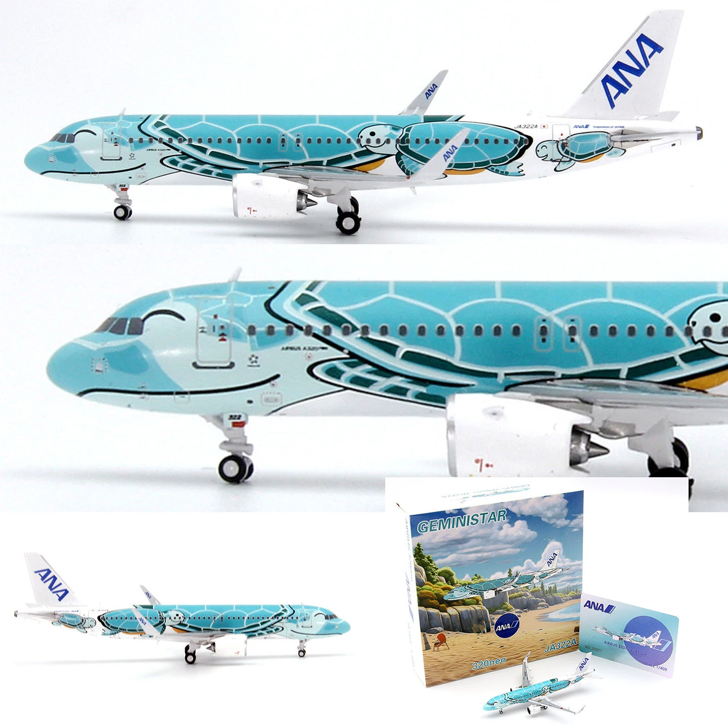Модель самолета GeminiStar A320neo JA322A из литого сплава, масштаб 1:400, классическая ностальгическая игрушка, подарок, сувенир, коллекционная статическая модель для демонстрации (art.: 3920d7d0ea57d) - 3920d7d0ea57d