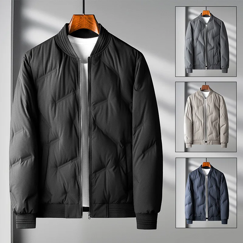 Down Jacket Men's Casual Down Jacket Men's Short Thickened Middle-aged Jacket Men's Coat