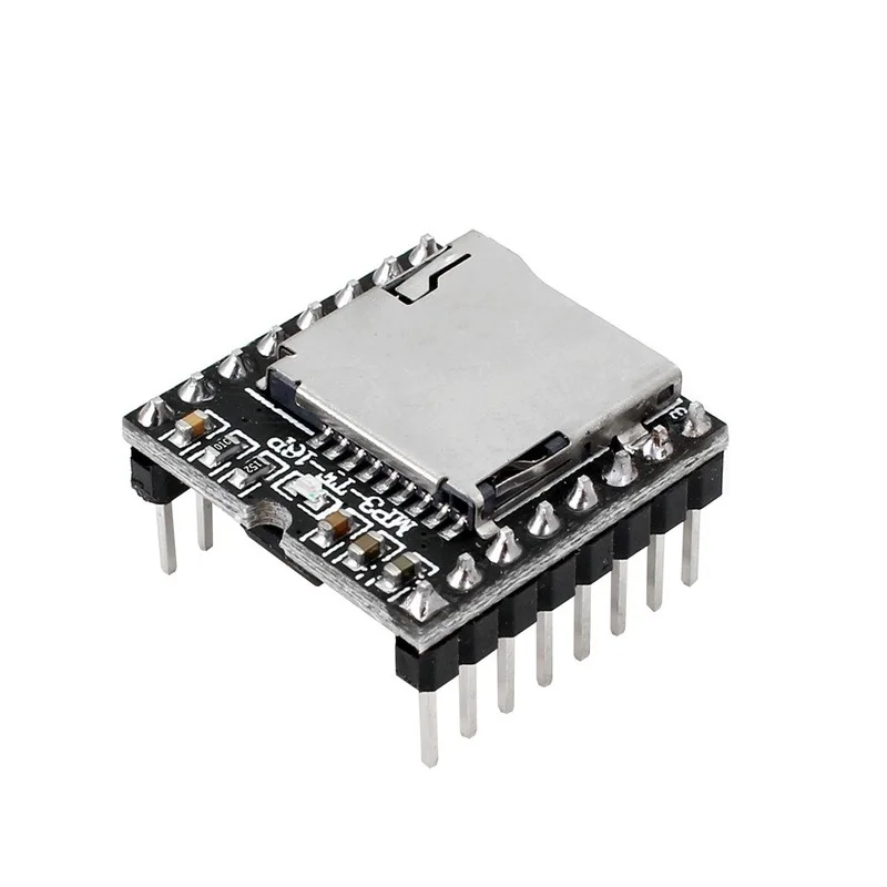 

DFPlayer Mini MP3 DF Player Module Board MP3 Audio Voice Decode Board For Arduino Supporting TF Card U-Disk IO/Serial Port/AD