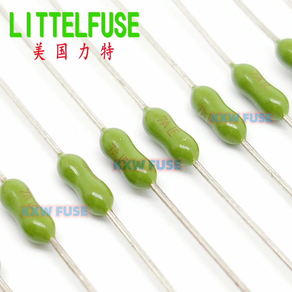 

10pcs Littelfuse 7A 125V 251 Series Pico Fuse Very Fast-Acting Subminiature Axial leaded fuse 0251007.NRT1L 2.4x7mm Green Fuse