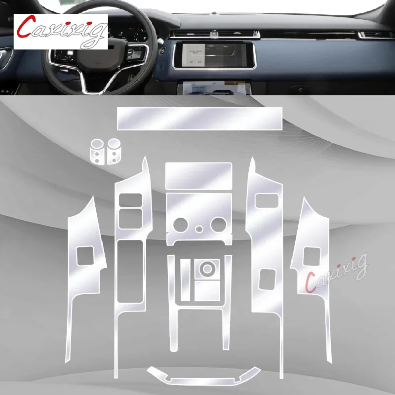 Для Land Range Rover Velar 2017-2020Car интерьерная центральная консоль прозрачная фотопленка с