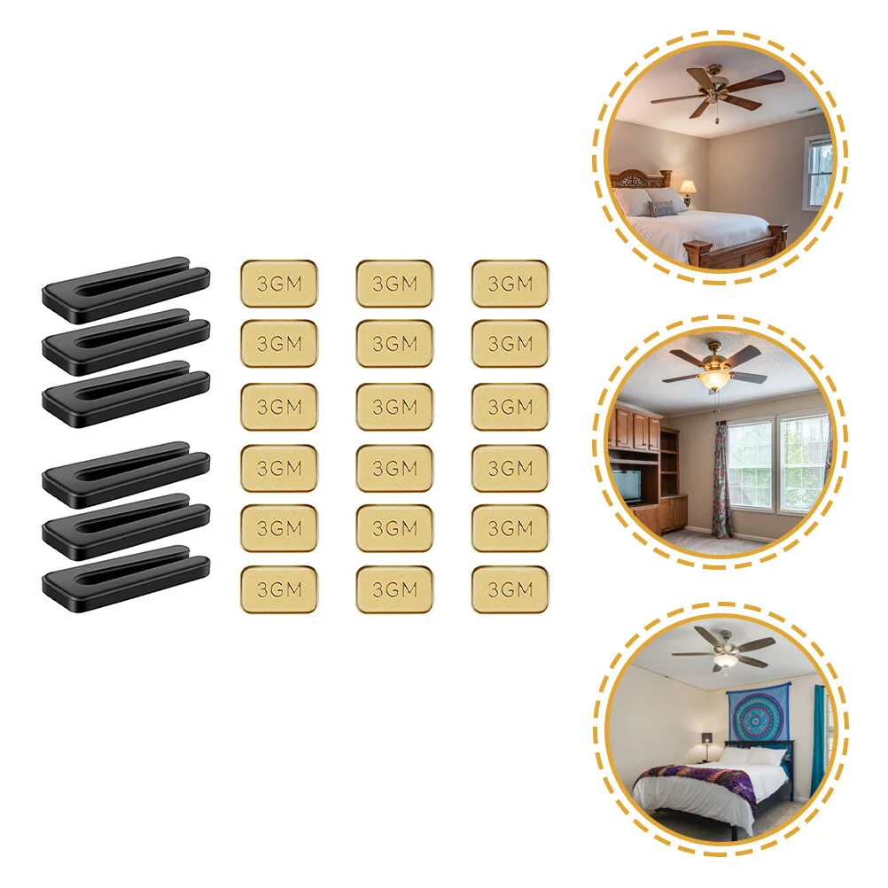 

6 Sets Ceiling Fan Blades Balancing Kits Fan Balancing Clips Adhesive Weights