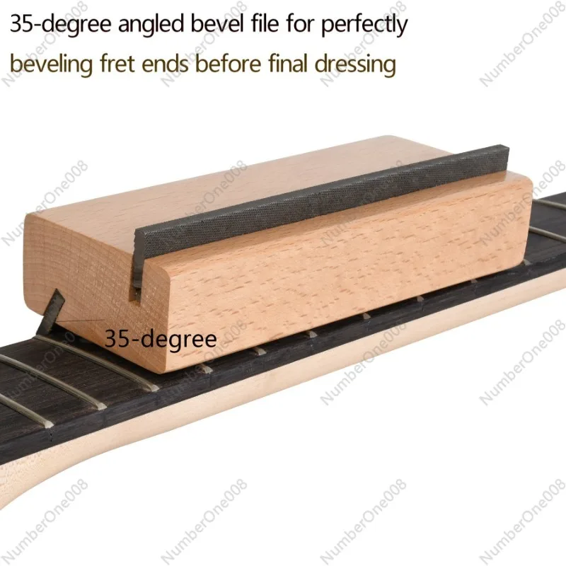 Напильник для гитарной проволоки Muspor 2-в-1 с кленовой фаской 35 ° и 90 Инструмент