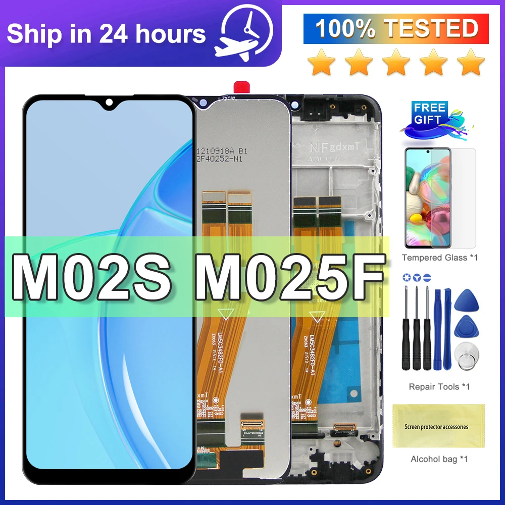 

6,5 ''Оригинальный Для Samsung Galaxy M02s M025 ЖК-дисплей сенсорный экран дигитайзер в сборе Замена для Samsung SM-M025F/DS LCD