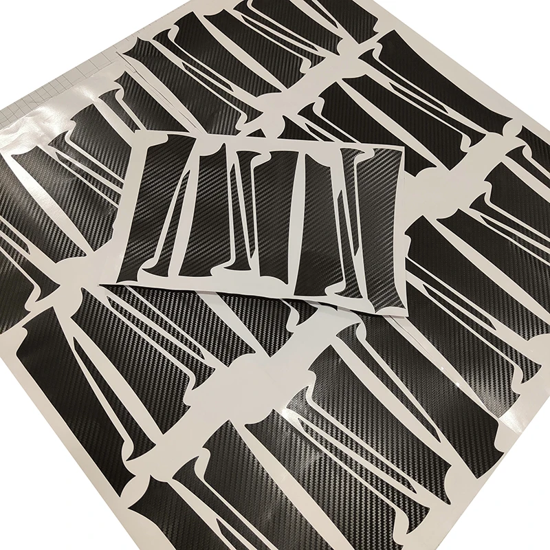 3D 4D Черная защитная пленка из углеродного волокна предварительно разрезанные