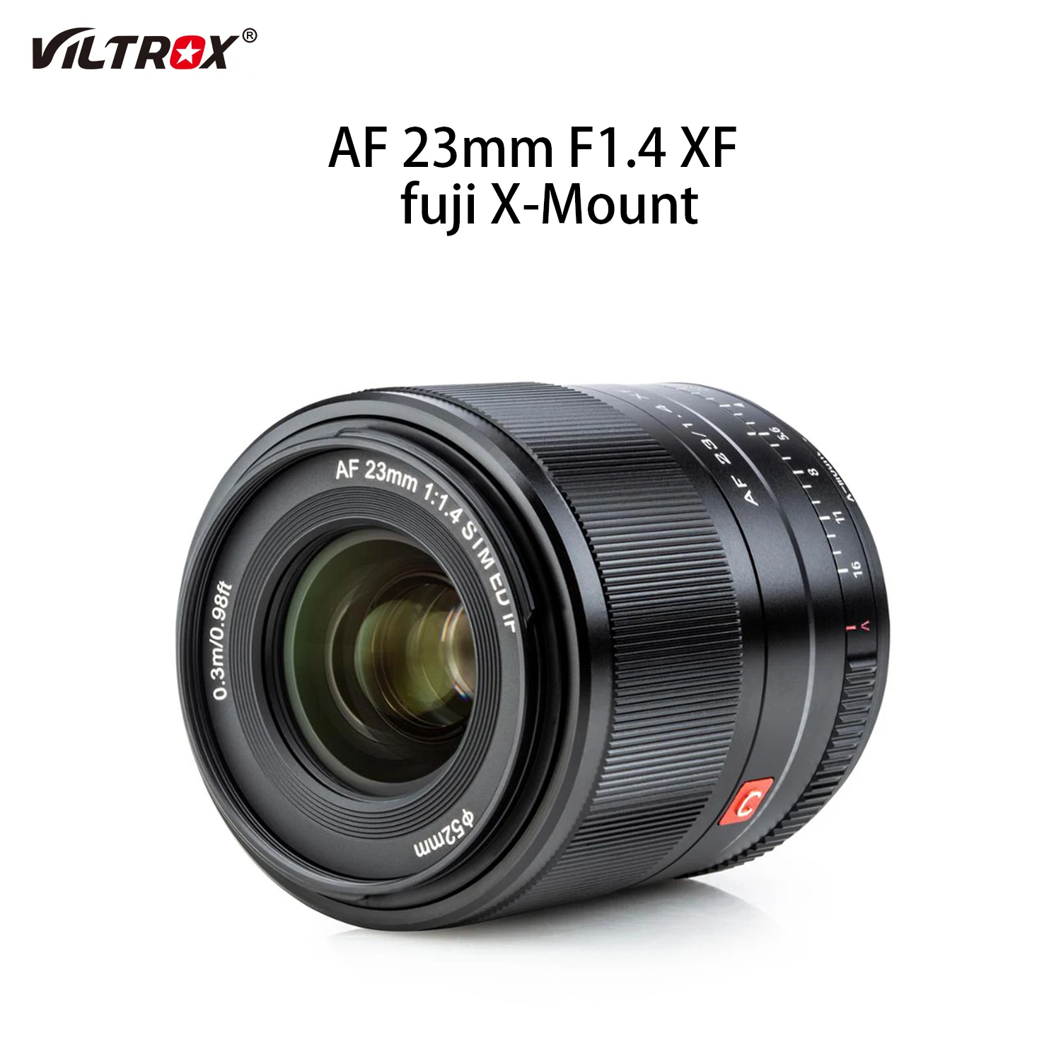 

Viltrox 23mm F1.4 Auto Focus Lens Aperture Portrait Lens Wide Angle Lens For Fujifilm Fuji X Mount X20 X-T20 X-T100 Camera Lens
