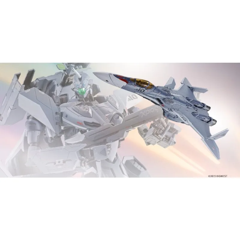 Фото Оригинальная фигурка Bandai DX Chogokin VF-31A Kairos 260 мм, аниме-фигурки, игрушки для мальчиков, рождественский подарок, коллекционная модель, украшение №2