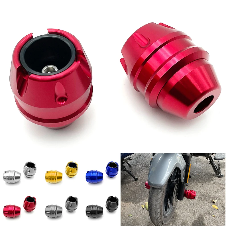 

2PCS Motorcycle Crash Protector Motorbike Wheel Protection Pads Motocross Tire Frame Slider Colorful Moto Equipment Accessories
