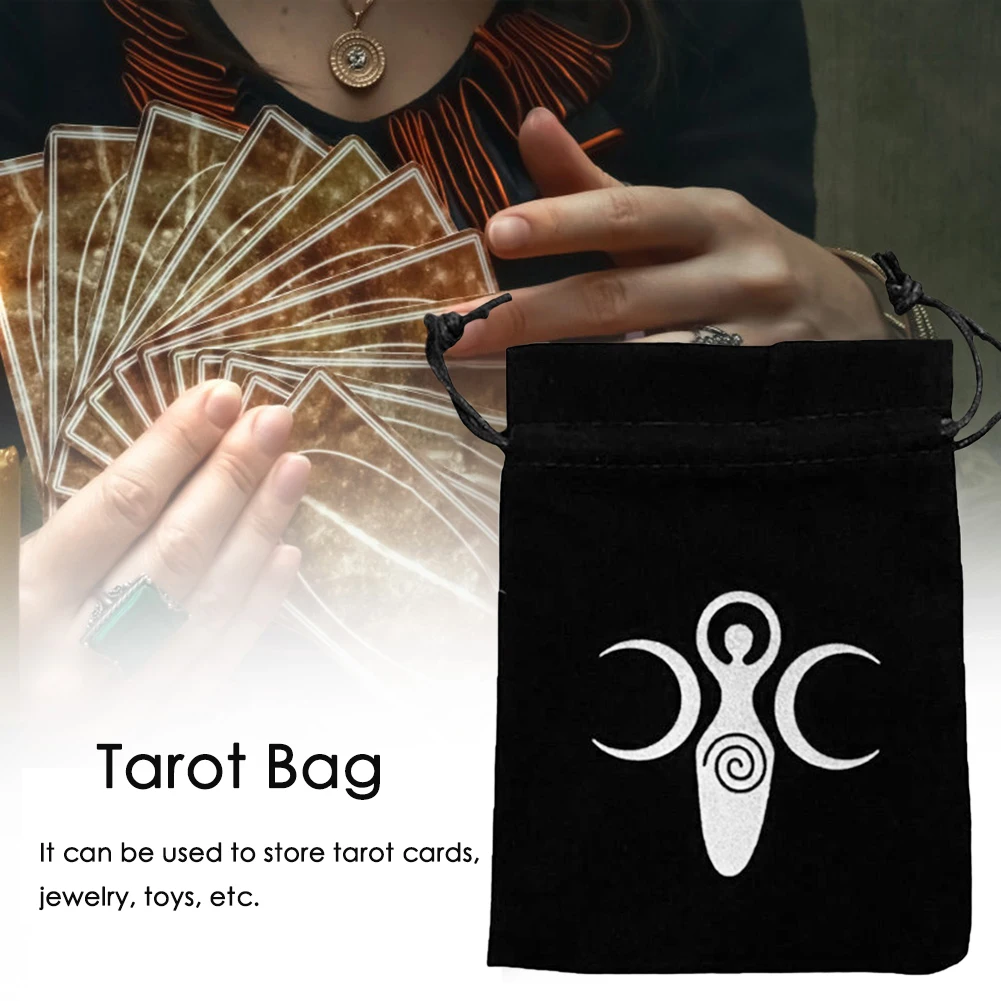 Бархатная сумка для хранения Таро с пентаграммой 1 шт. настольных игр карт