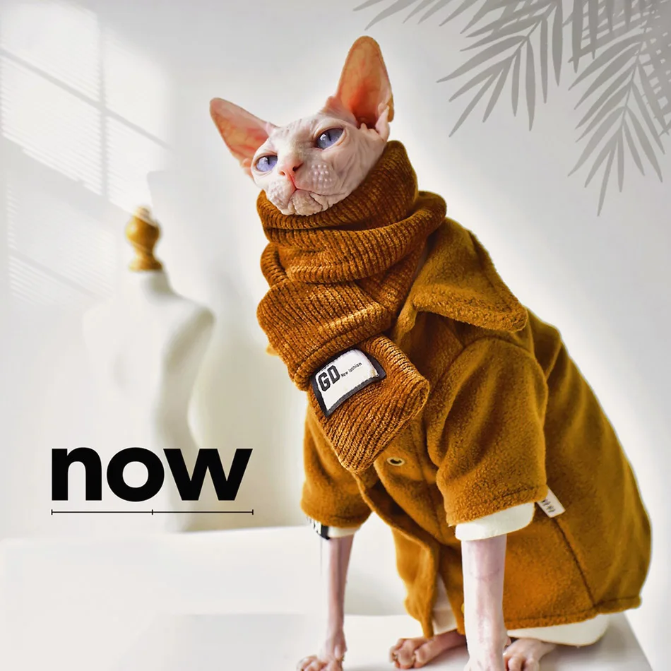 

Coat Clothes For Sphints Winter Warm Thick Sphinx Cat Clothes Overall Soft Comfort Sphynx Cat Clothes Jacket Sphinksu Clothing