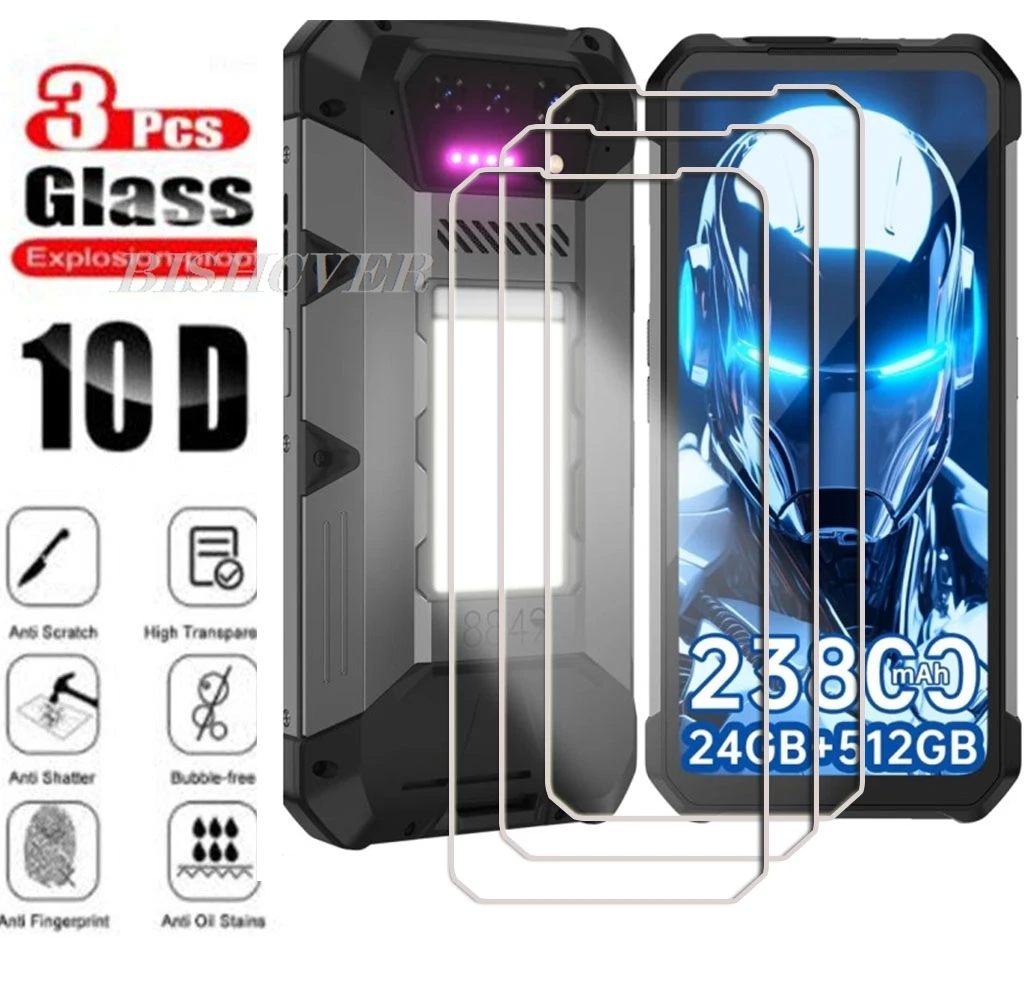 Фото 3 шт. закаленное стекло для Unihertz 8849 Hike Tank 4 Pro Tank4 Shark3 Shark 5G Tank3 3 Pro 3S 2 Защитная пленка для экрана №1