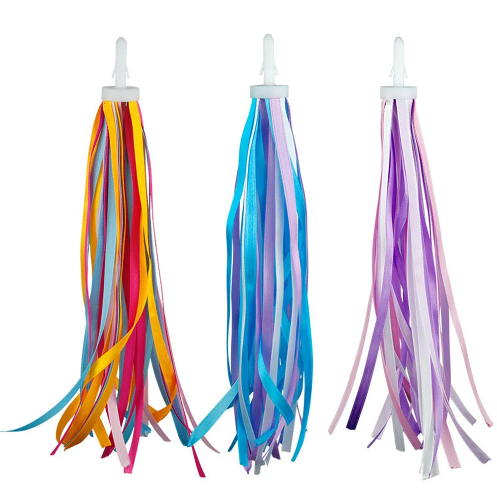 Kids Bicycle Handlebar Scooter Streamers Sparkle Tassel Ribb