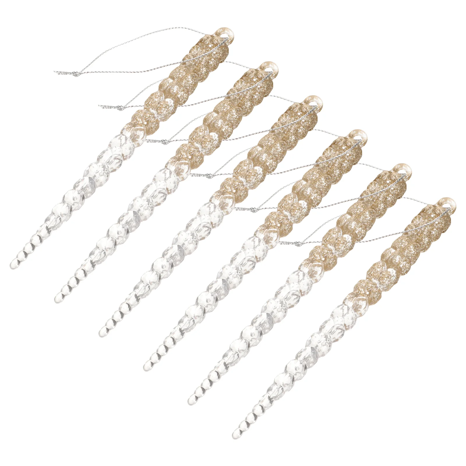 

4pcs Acrylic Icicle Ornament Acrylic Icicle Ornament Hanging Icicle Ornament Xmas Decor