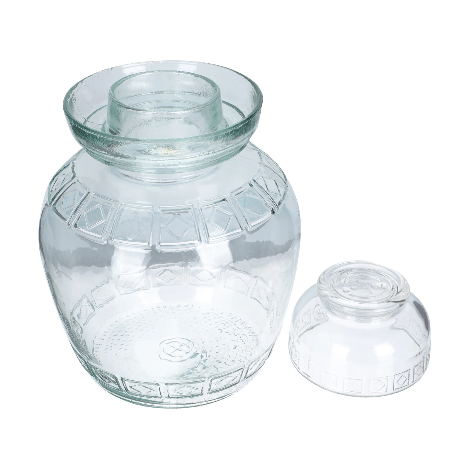 

1 Set Clear Sake Bottle Kimchi Fermentation Jar Glass Fermentation Crock Kombucha Brewing Jar Kitchen Pickle Glass Jar