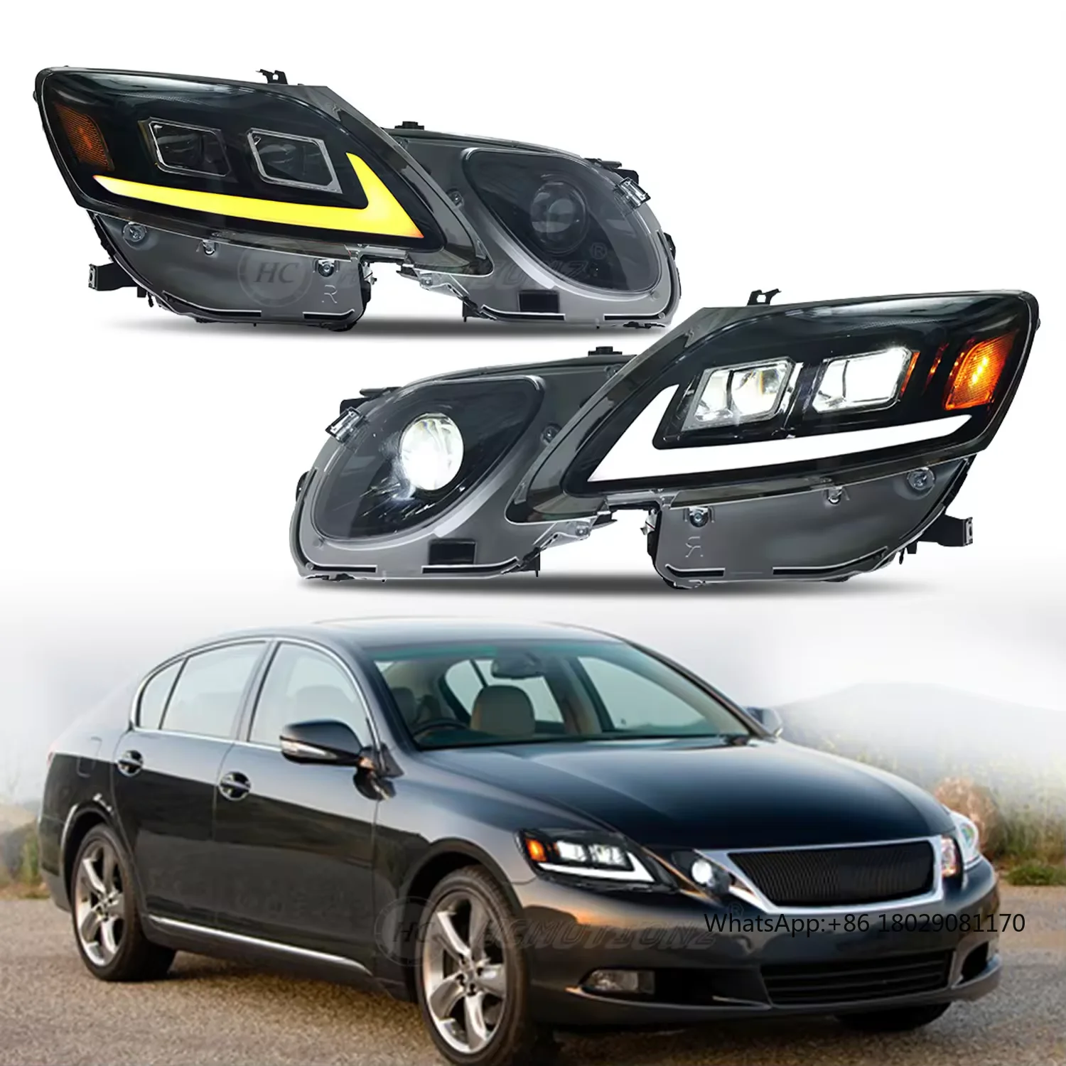 Светодиодные фары для Lexus GS300 GS350 GS430 GS450 2006-2011