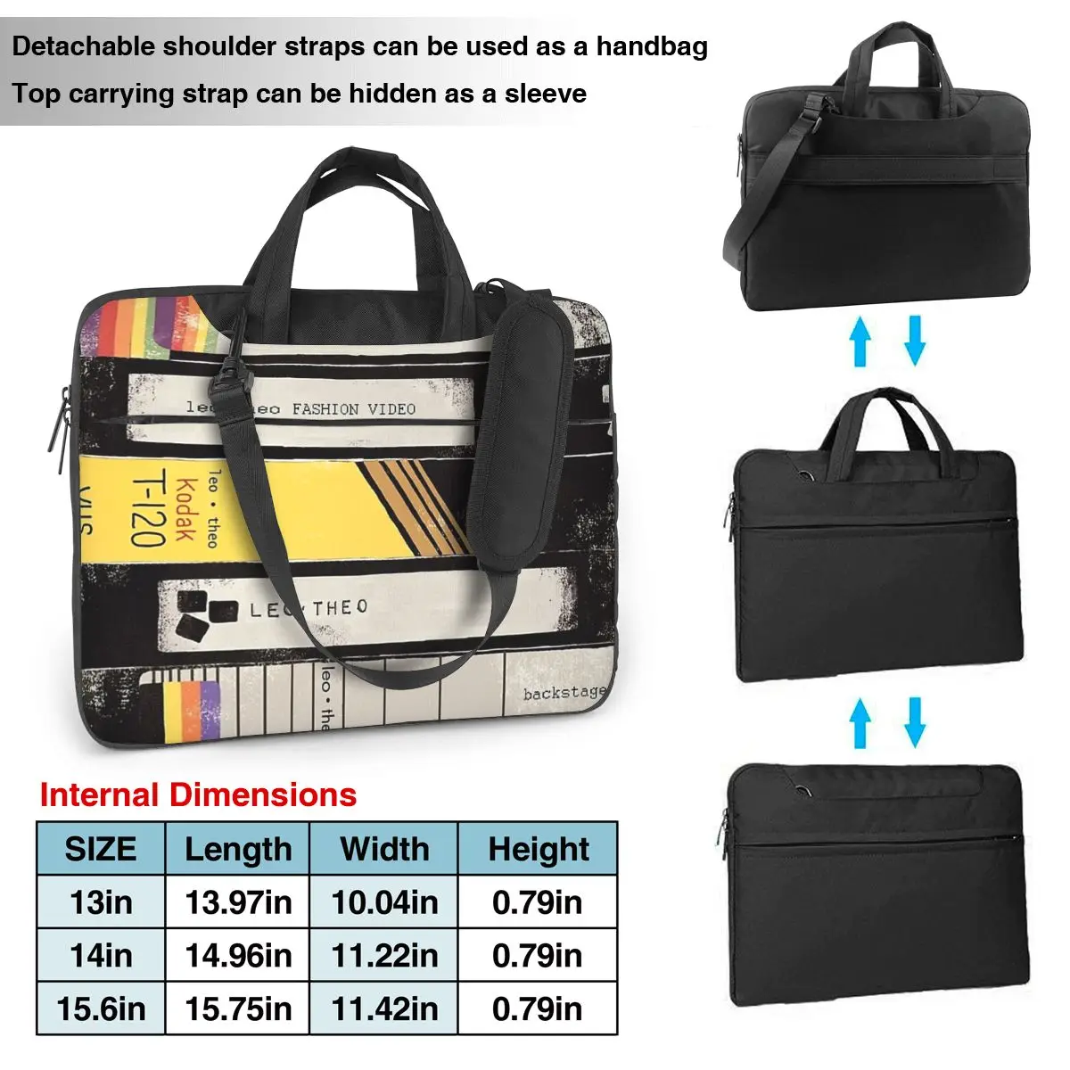 Сумка VHS для ноутбука с музыкальной шкатулкой защитный чехол сумка компьютера 13 14