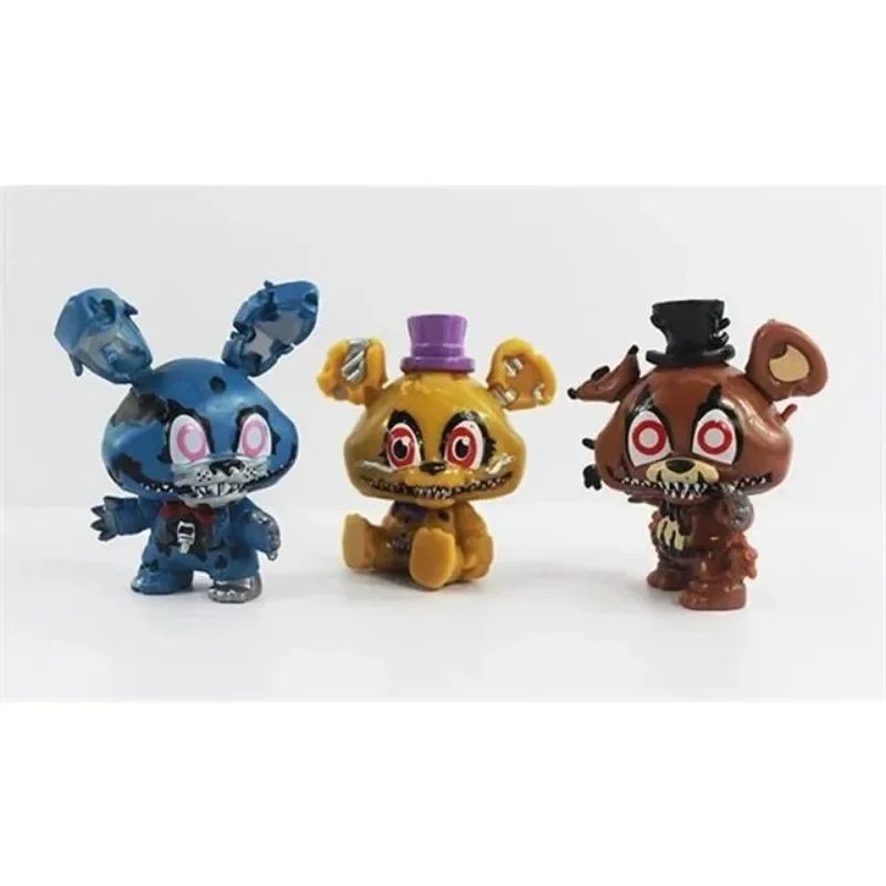 Набор из 8 фигурок FNAF: Фредди, Бонни, Фокси, Фазбер, Медведь. Коллекционные фигурки из ПВХ, игрушки для детей, рождественские подарки. (art.: 3920d92dee355) - 3920d92dee355