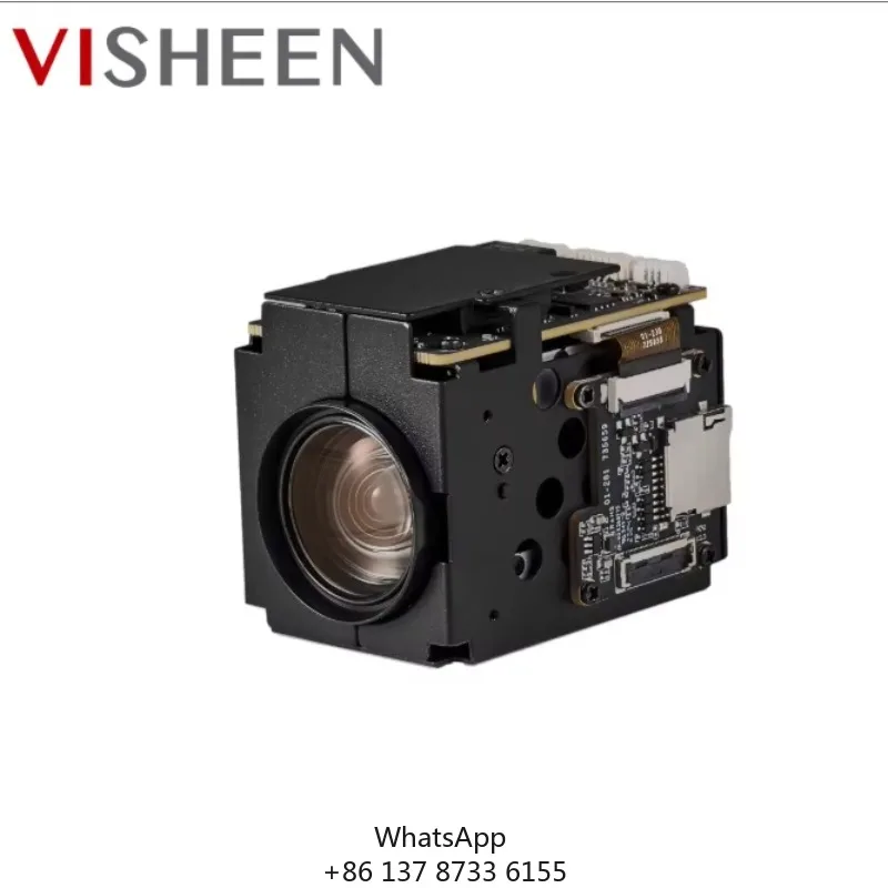 Фото Новый модуль миниатюрной IP-камеры 4K 8 МП с 10-кратным зумом (4.8-48 мм), двусторонней аудиосвязью, ночным видением, CMOS-матрицей, совместимый с NDAA, компактный дизайн, модель 2026 года №1