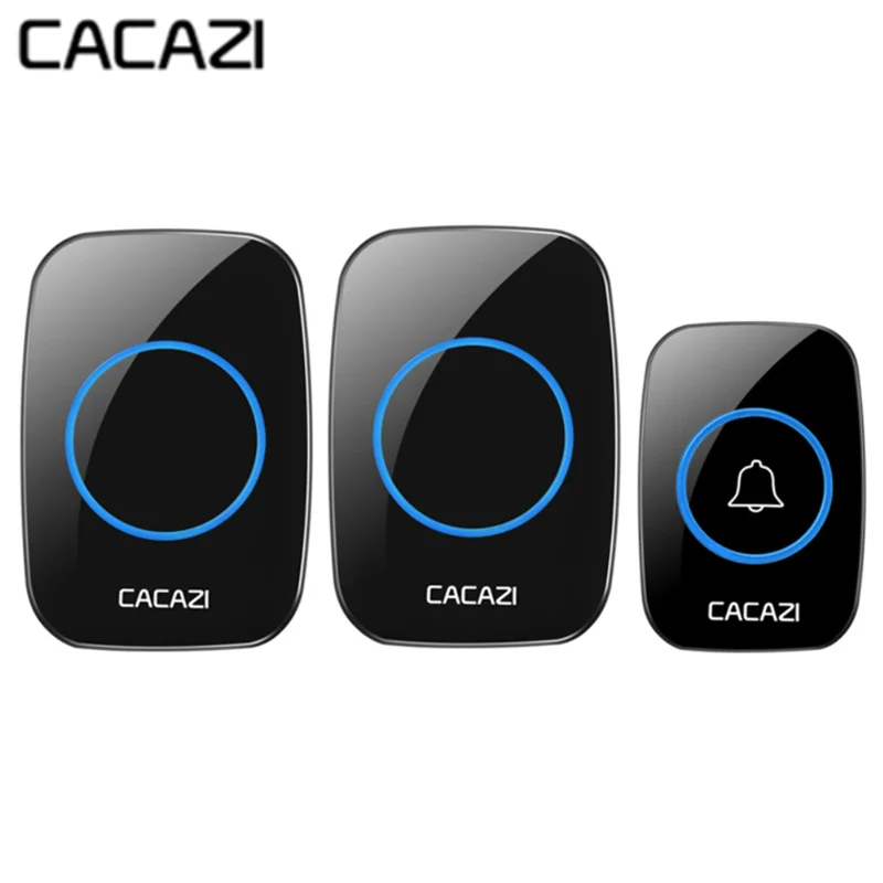 

CACAZI 36 Music 110DB 300M Wireless Doorbell Waterproof Remote Battery Powered Smart Door Bell Battery 1 2 Button 1 2 Receiver