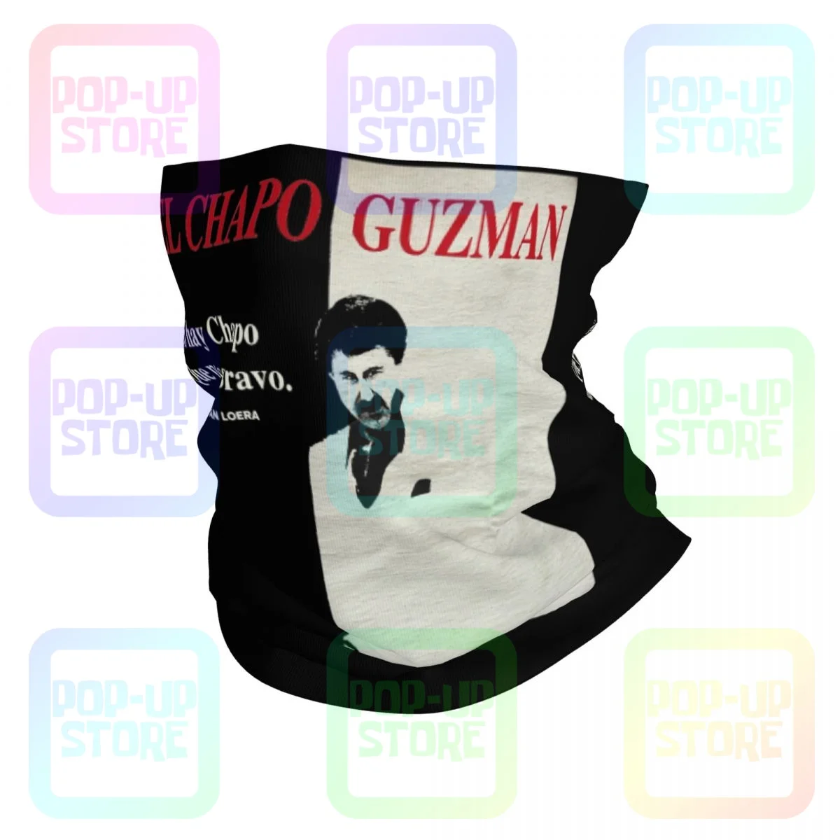 Нет Чапо Гузмана Мексика Последний Нарко Картель Графический Шарф-балаклава-маска для лица с дышащей тканью.