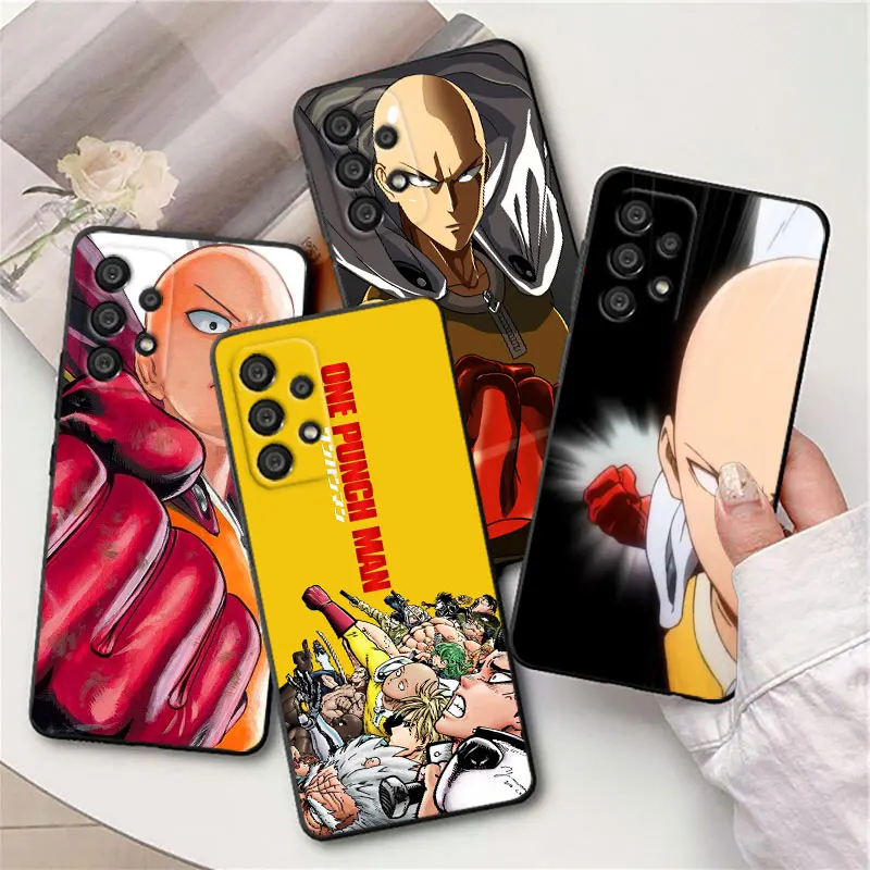 

Anime One Punch Man Phone Case For Samsung j8 j7 j2 Core M13 M33 M23 M52 M32 M22 M31S M31 M21 M20 M10 Black Cover