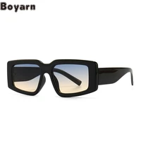 boyarn luxury brand design modern rock retro trend sunglasses ins style singers stars same color sunglasses women