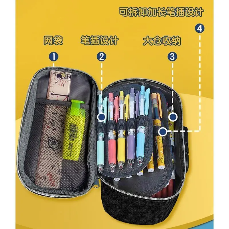 EVA No. 1 Футляр для карандашей мальчиков с кодовым замком Neon Genesis Evangelion канцелярская