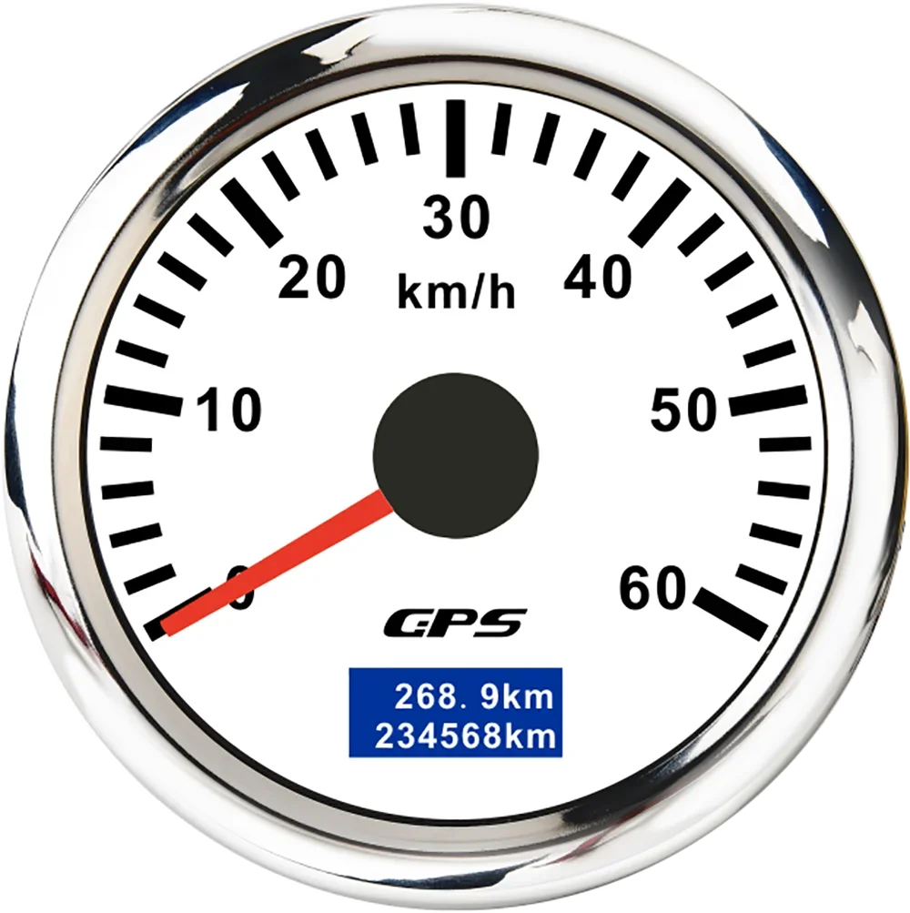 

30/60/80/120/200 км/ч GPS-спидометр с GPS-антенной 52 мм измеритель скорости для автомобиля и грузовика с 7-цветной подсветкой 9-32 В