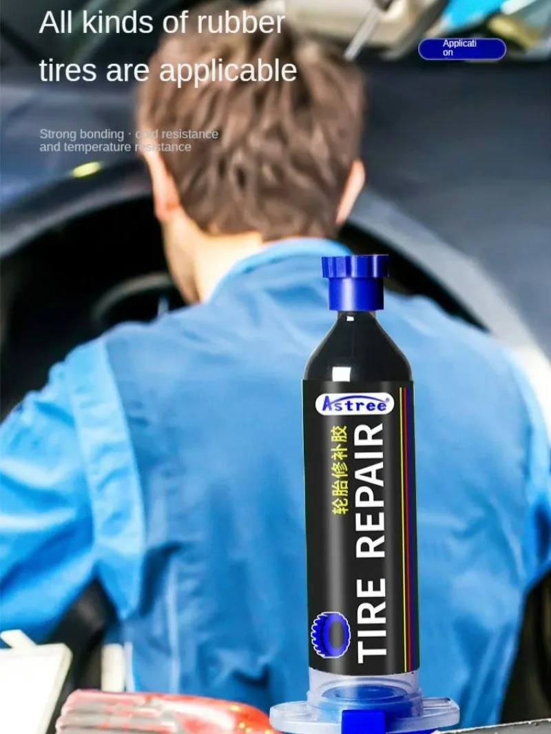 z klejem do naprawy opon samochodowych specjalny mocny klej pęknięta strona twardy uraz miękki naprawczy