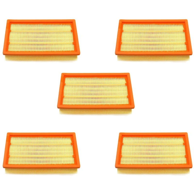 

5PCS Air Filter Vacuum Cleaner For KARCHER NT25/1 NT35/1 NT45/1 NT55/1 NT361 ECO NT561 ECO NT611 ECO Replacement Filters