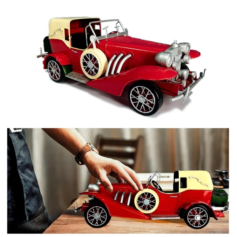 

KX4B Vintage Car Model Crafts Ornament Children Gift Household Supplies