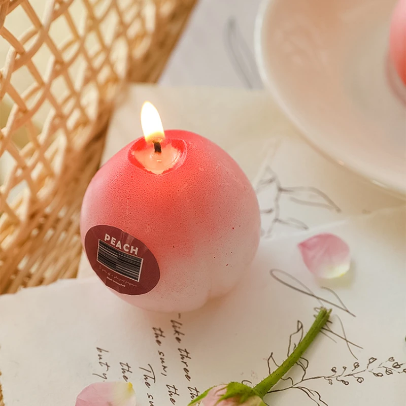Персиковые ароматизированные свечи домашние украшения подходят для дня