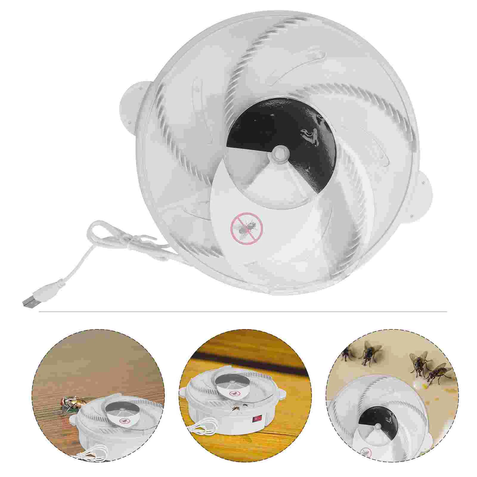 

Electric Flies Catcher with USB Rotated Home Use Fly Trap Killer Pest Killer for Flies Bugs Cockroaches Insects
