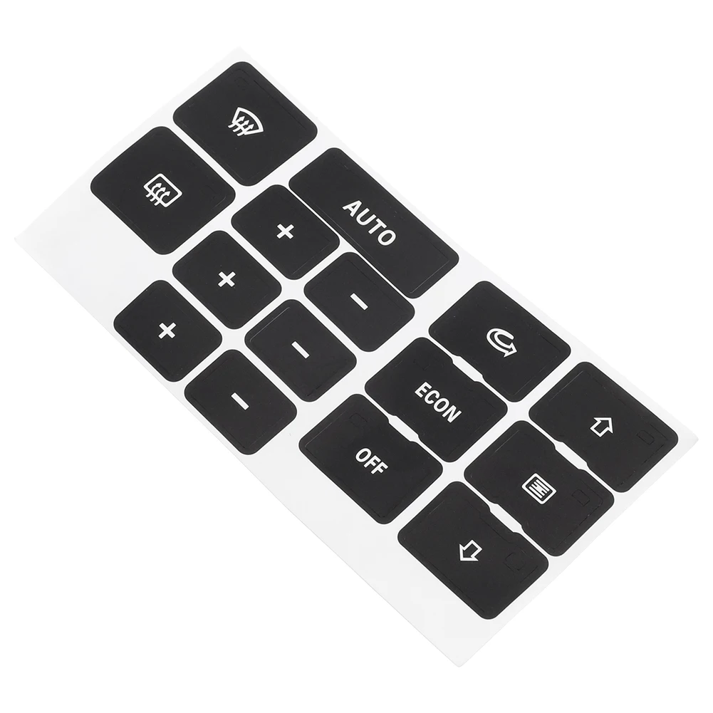 

High Quality A/C Dash Button Repair Kit Black Car Accessories Decal Stickers Decoration Durable Protective Cover