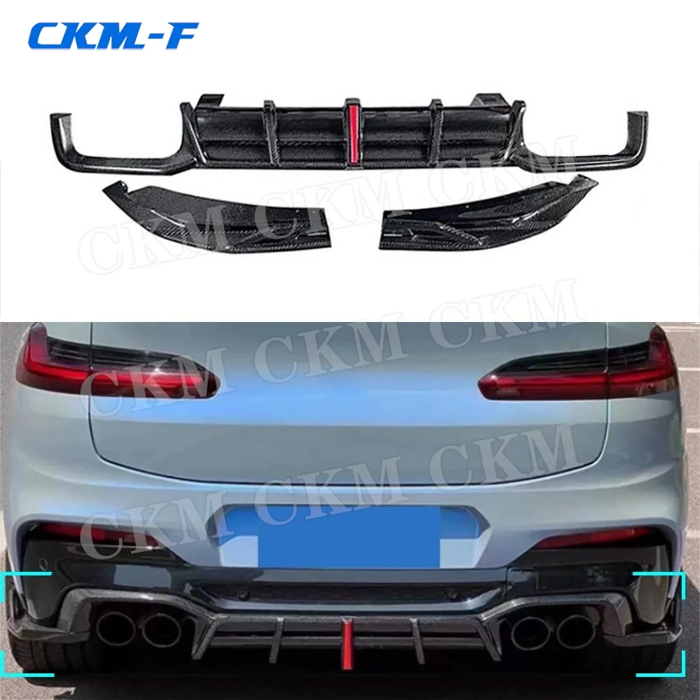 Стиль A для BMW X3M F97 X4M F98 2019-2023 Автомобильный задний диффузор бампер спойлер задние