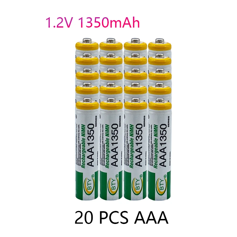 

1,2 в AAA батарея 1350 мАч Ni-MH перезаряжаемая AAA батарея для CD/MP3-плееров, фонарей, пультов дистанционного управления