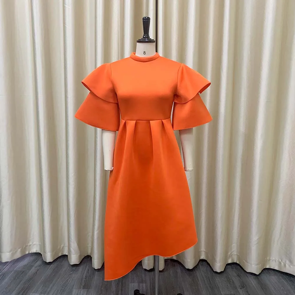 

Office Dresses for Ladies 2023 Business White Solid Full Sleeve V Neck High Waisted Split Elegant Female Work Wear Dress Midi OL
