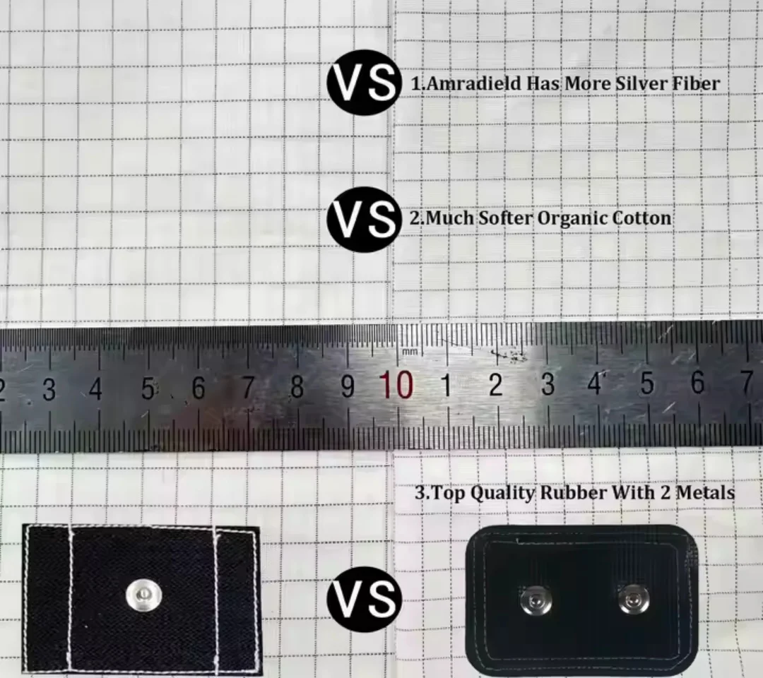 Фото Amradield Queen White Заземление Плоский лист 10 % серебряное волокно Электропроводность заземления Уход за сном Моющаяся в машине №3