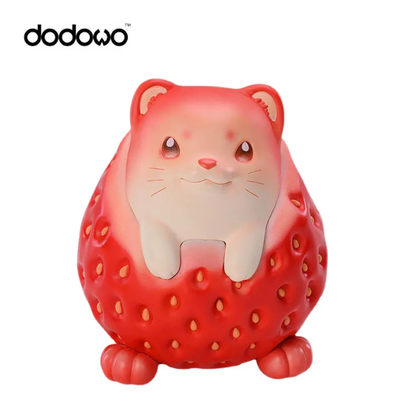 

Original Stock Animal Planet Dodowo Fruit Fairy Weasel Strawberry PVC Action Figure Anime Model Toys Collection Christmas Gift