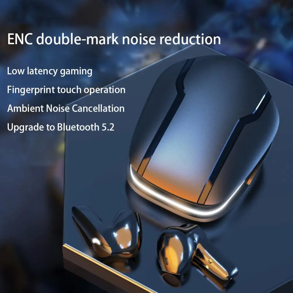 

Wireless Earbuds Enc Noise Cancelling Gaming Headset Tws Wireless Headphones With Mic Sports Waterproof Bluetooth Headphones